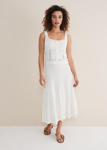 Phase Eight Clarated Co-Ord Skirts White Australia | QW1273854